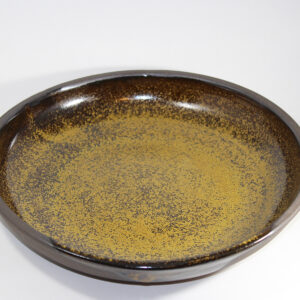 10" Tenmoku Gold Serving Plate