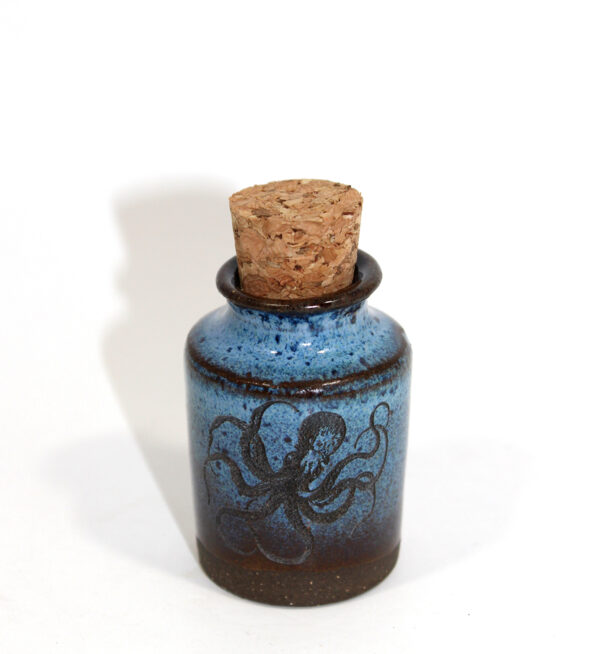 Small Potion Bottle: Octopus (blue)