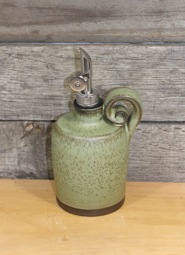 Mossy Green Oil & Vinegar Dispenser Bottle