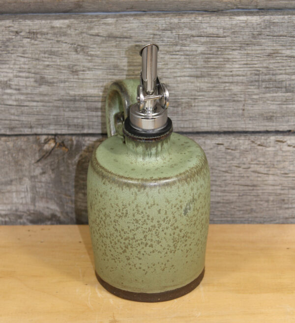 Mossy Green Oil & Vinegar Dispenser Bottle - Image 3