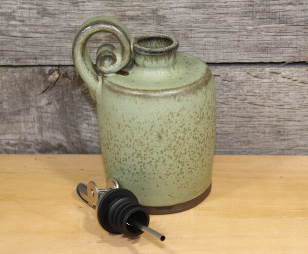 Mossy Green Oil & Vinegar Dispenser Bottle - Image 4
