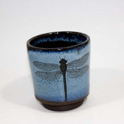 Blue Yunomi Tumbler: Dragonfly (10 oz.)