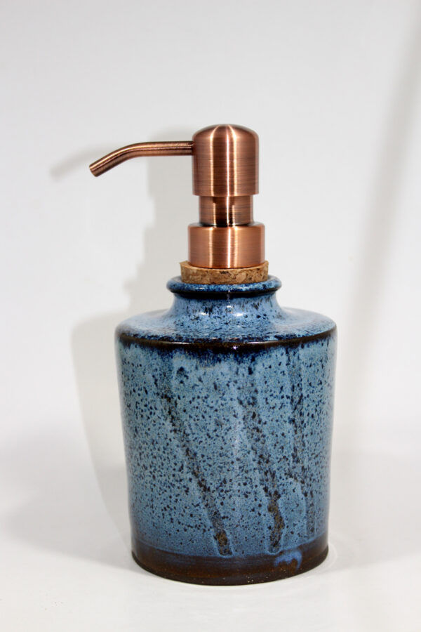 Blue Copper Top Soap Dispenser - Image 3