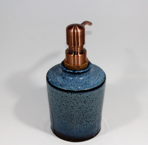 Blue Copper Top Soap Dispenser - Image 4