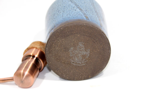 Blue Copper Top Soap Dispenser - Image 6