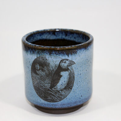 Blue Puffin Yunomi Tumbler Cup (8 oz.)