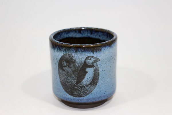 Blue Puffin Yunomi Tumbler Cup (8 oz.)