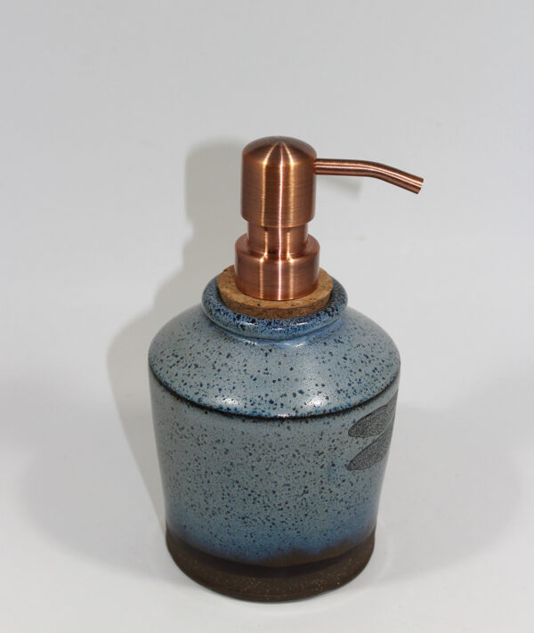 Blue Copper Top Dragonfly Soap Dispenser - Image 3