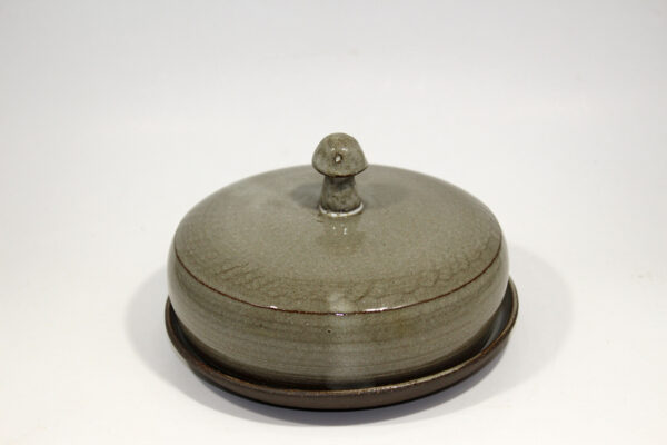 Mushroom Top Butter & Cheese Dish w/ Lid - Image 6