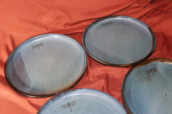 "Dragonfly Pond" Set of Tableware Dishes - Image 11