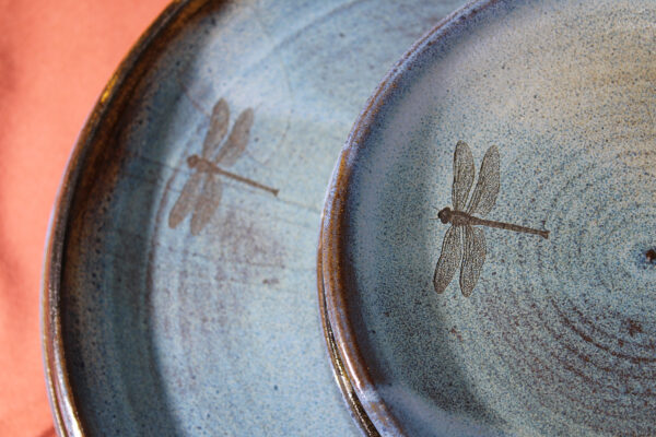 "Dragonfly Pond" Set of Tableware Dishes - Image 5