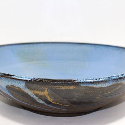 Large Flowing Blue Serving & Key Bowl