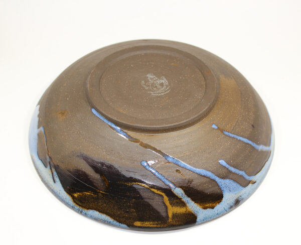 Large Flowing Blue Serving & Key Bowl - Image 6