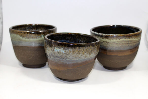 Set of Medium Dark Nesting Bowls