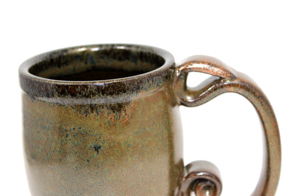 Copper Red Spiral Handle Pint Mug - Image 2