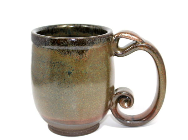 Copper Red Spiral Handle Pint Mug - Image 4