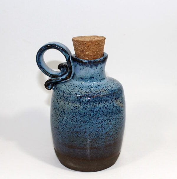 Ocean Blue Ring Handle Potion Bottle Jug