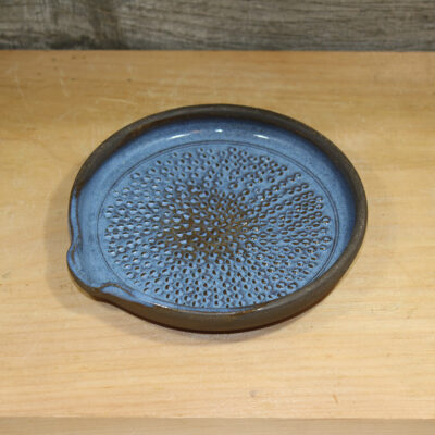 Blue Garlic Grater Shredder Spoon Rest