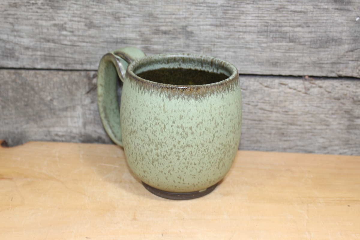Gnarled Windblown Tree Green Mug (14 oz.) - Image 5