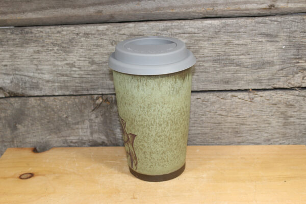 Green Raccoon Travel Mug (14 oz.) - Image 3